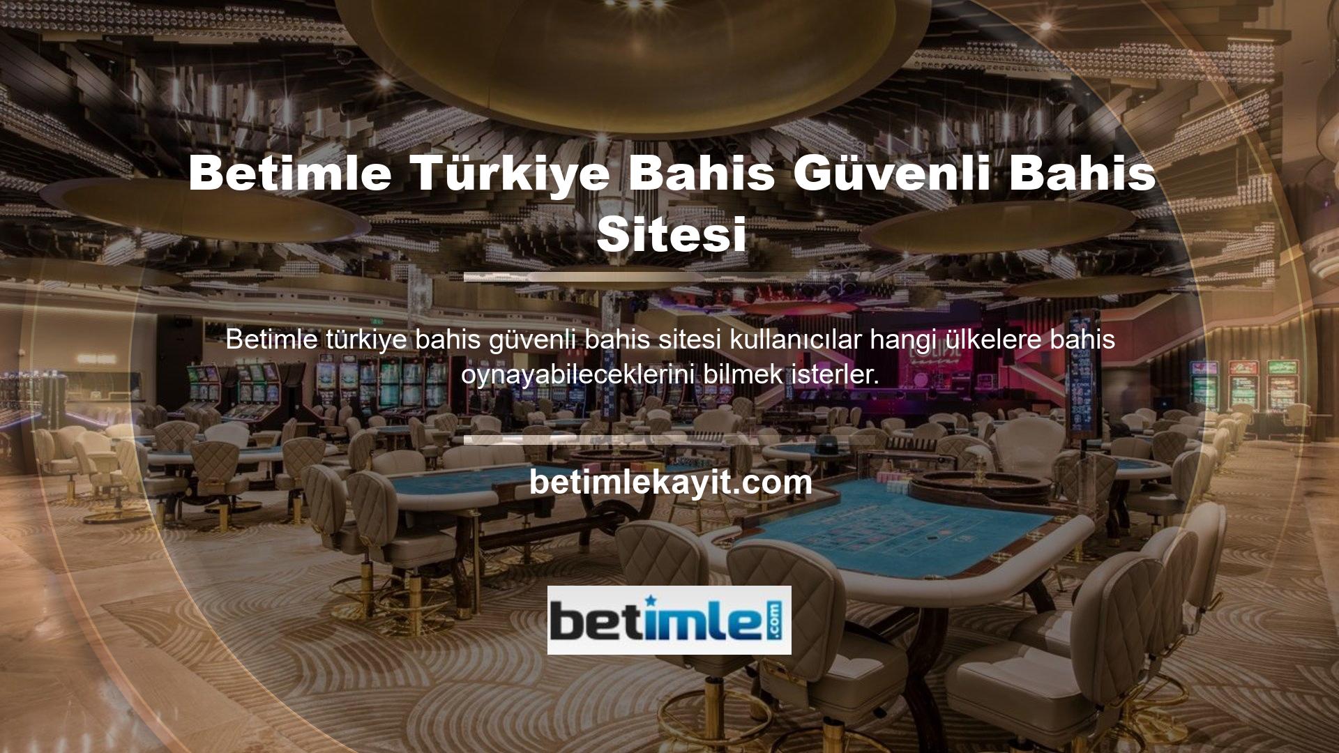 Betimle Türk güvenli casino web sitesi incelemesi, oyunun Türkiye'de oynanıp oynanmadığını belirlemeye devam ediyor